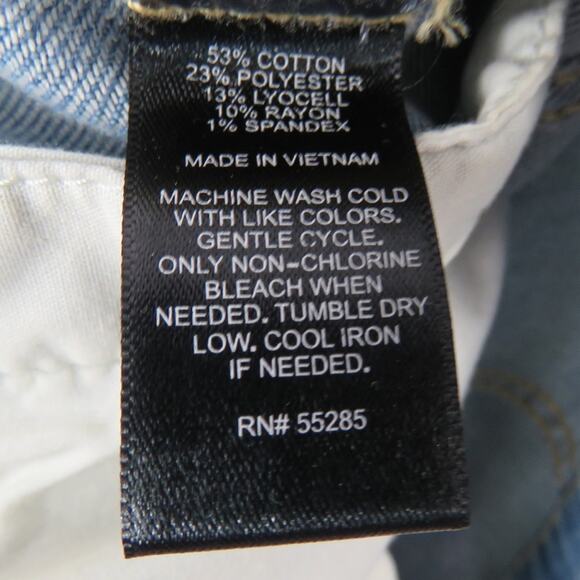 Express Light Wash Jean Jacket XS Classic Denim Jacket Fitted Extra Small XS - Picture 6 of 9